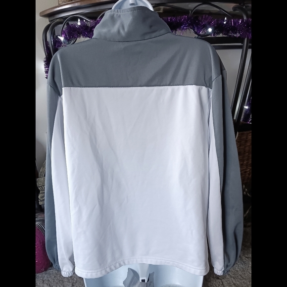 🩶*4/$15* USA Olympic Committee Womens Zip Up Long Sleeve Jacket Light Medium - Picture 9 of 14